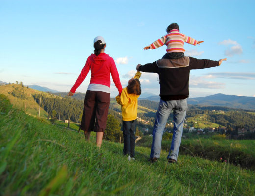 famille en montage