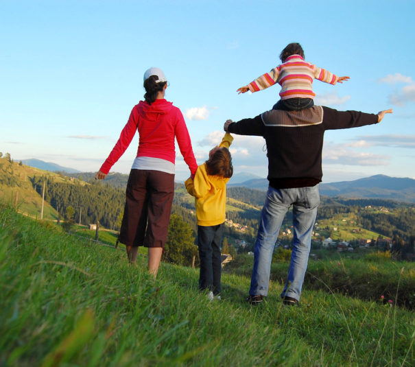 famille en montage